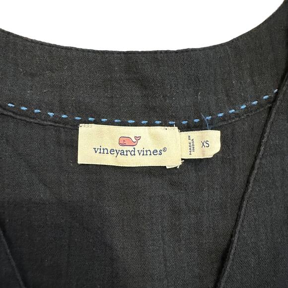Vineyard Vines Womens navy blue crinkle cotton tank Size XS - Picture 3 of 5